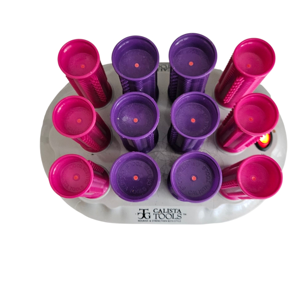 Vibrant Pink and Purple Hair Styling Tools for Effortless Glam